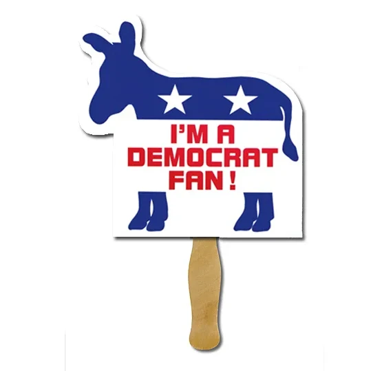 Promotional Democrat Donkey Fan