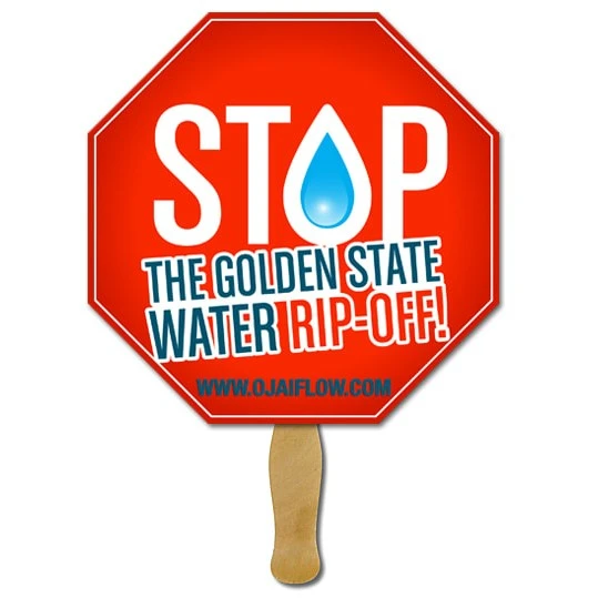 Promotional Stop Sign Hand Fan