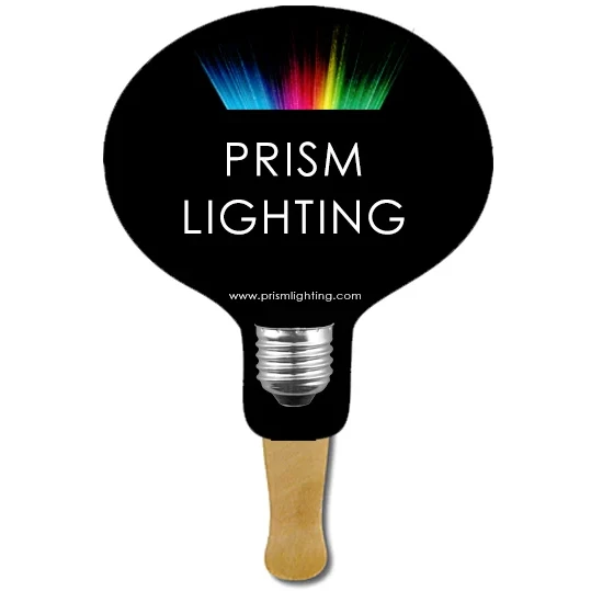 Promotional Light Bulb Hand Fan