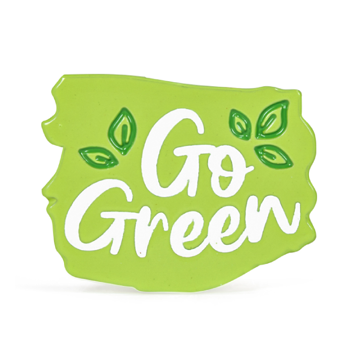 Promotional Go Green Stock Lapel Pins