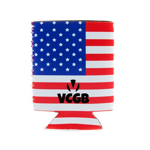 Promotional USA  Flag Can Cooler
