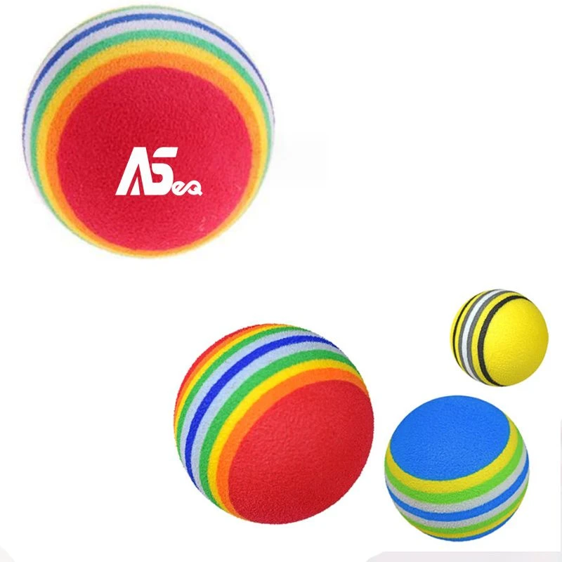 Promotional Foam Rainbow Pet Toy Ball