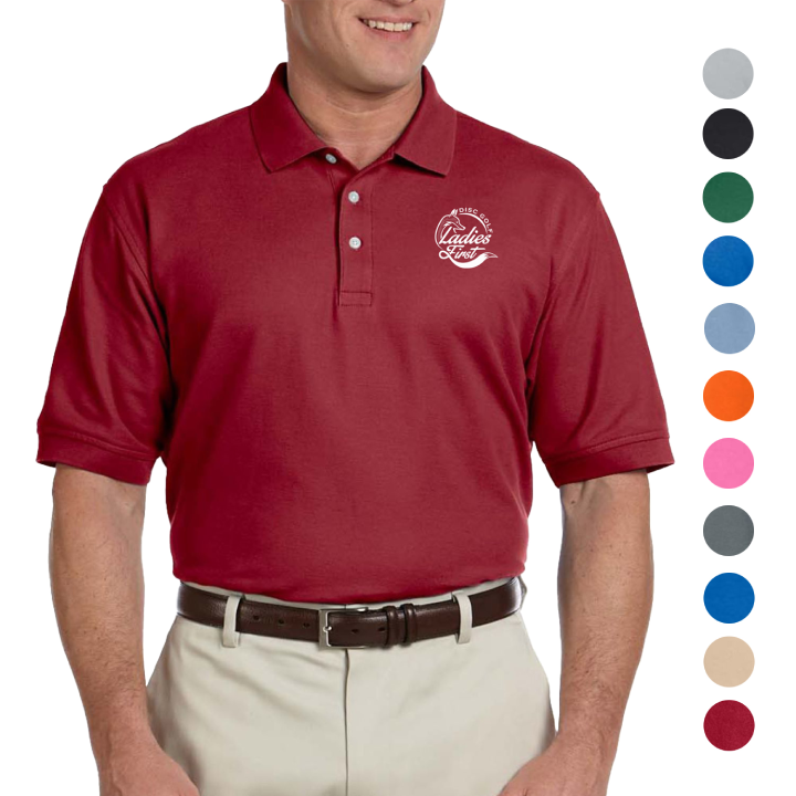 Promotional Devon & Jones Men's Polo Shirts-Embroidery