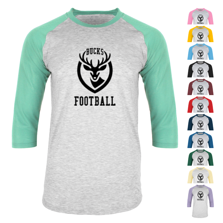 Promotional Varsity Men’s 3/4 Sleeve Raglan Baseball Tee