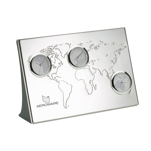 Promotional 3 Time Zone World Clock