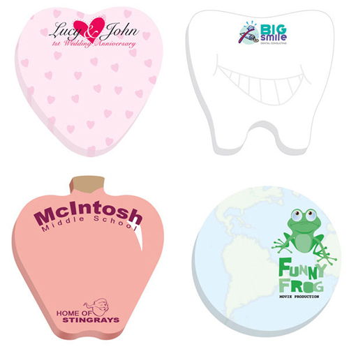 Promotional Adhesive Die-Cut Notepads-3 x 3
