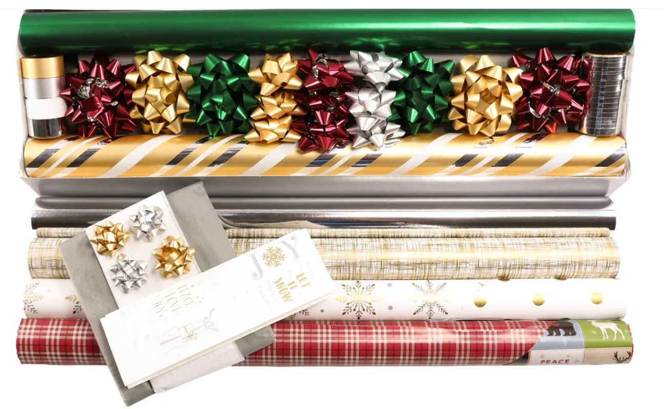 6-Roll Upscale Traditional Coordinated Gift Wrap Kit (2026) Promotional 6-Roll Upscale Traditional Coordinated Gift Wrap Kit (2026)
