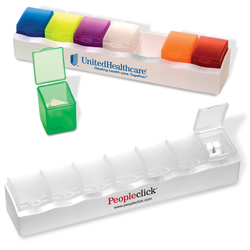 Promotional Custom Compartment 7-Day Pill Box