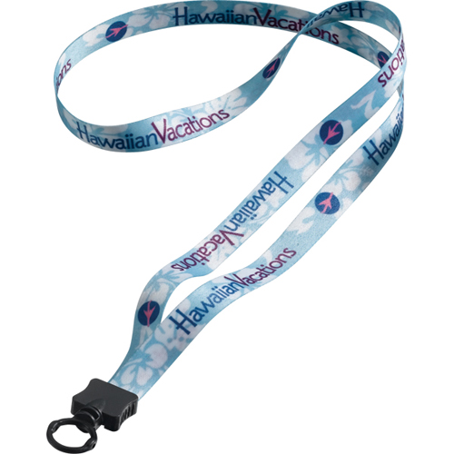 Dye-Sublimated Polyester Lanyard with O-ring Attachment 1/2 Inch