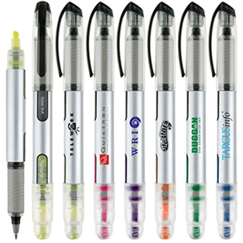 Promotional Super Nova Custom  Highlighter Combo Pen 