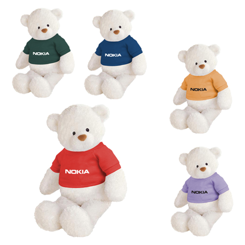 stuffed bear white