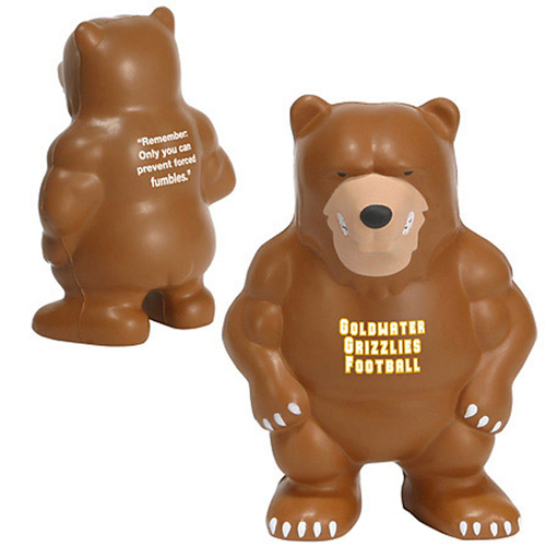 Promotional Bear Mascot Stress Reliever
