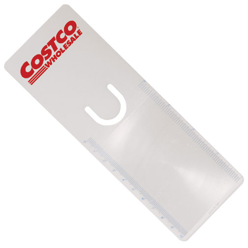 Promotional Bookmark Magnifier with Clip and Ruler