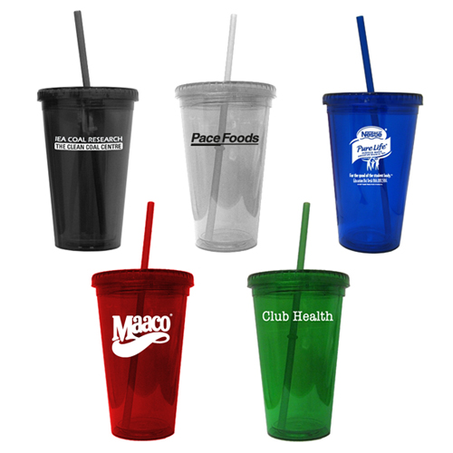 Promotional Cup with Straw