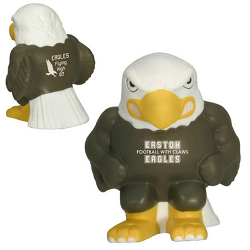 Promotional Eagle Mascot Stress Reliever