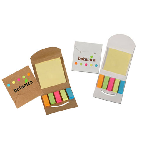 Promotional Flag Tag Square - Eco Aware Sticky Note & Flag Book