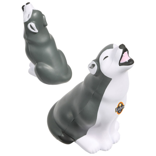 Promotional Gray Wolf Stress Ball