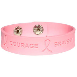 Promotional Breast Awareness Snap Bracelet