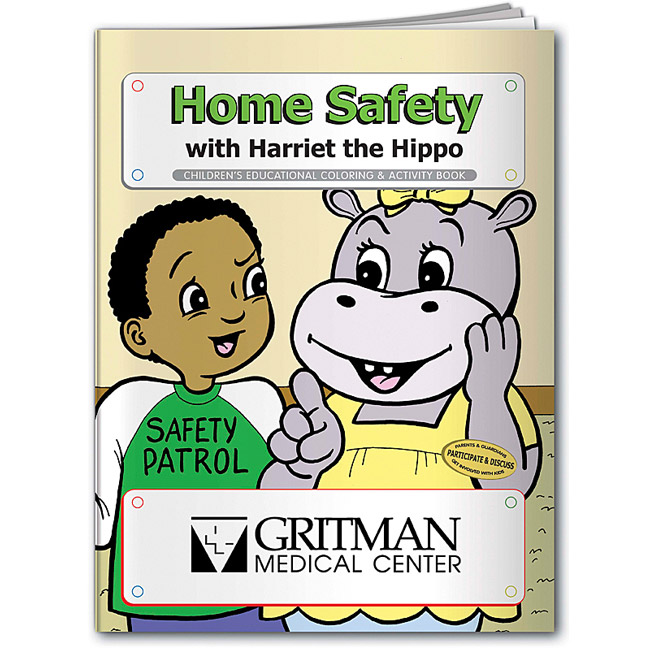 Promotional Harriet the Hippo Home Safety Coloring Book