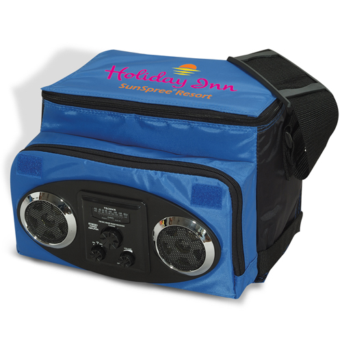 Ice Radio Expandable 12Pack Cooler Blue Promotional Ice Radio