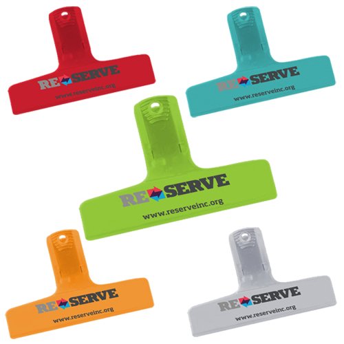 4 Inch Promotional Logo Bag Clips - Chip Clips Holders