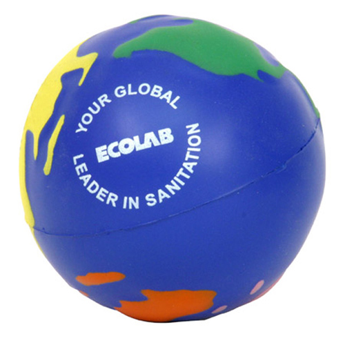 Earth Cube Stress Ball Earthballs Stress Relievers 1.52 Ea