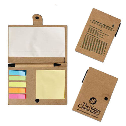 Promotional Notebook with Flags & Sticky Notes 