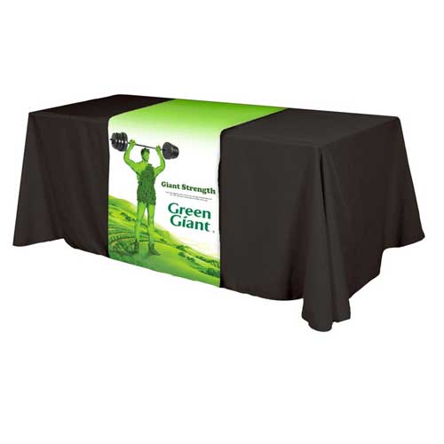Promotional Table Runner -Dye Sub (Front, Top, Back)