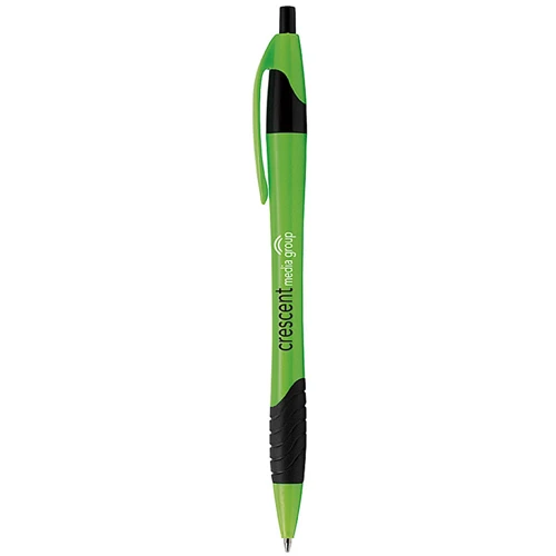Metallic Dart Pen with Grip Green