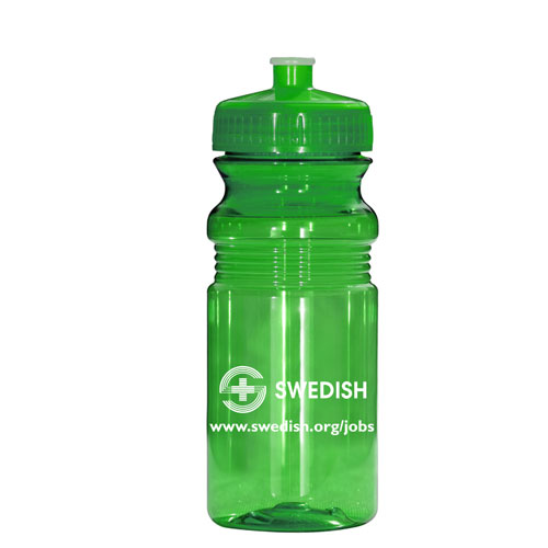Ultra light translucent sports bottle Green