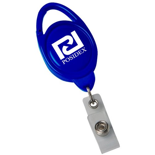 Clip-on Secure-A-Badge™ Translucent Blue