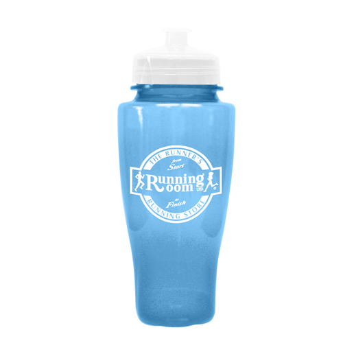 Polysure Twister Custom  Bottle 24 oz  Transparent Blue/White