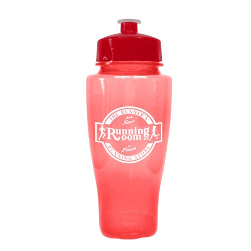 Polysure Twister Bottle 24 oz Transparent Red/Red