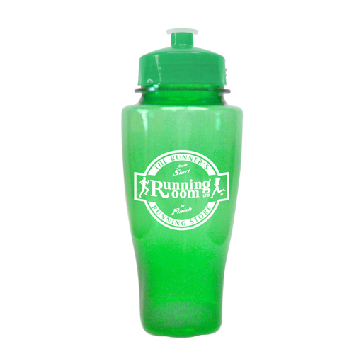 Polysure Twister Custom  Bottle 24 oz  Transparent Green/Green
