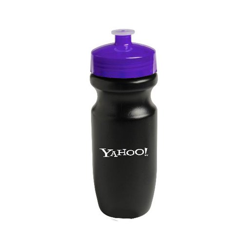 Bike Bottle-20 oz Black/Translucent Purple