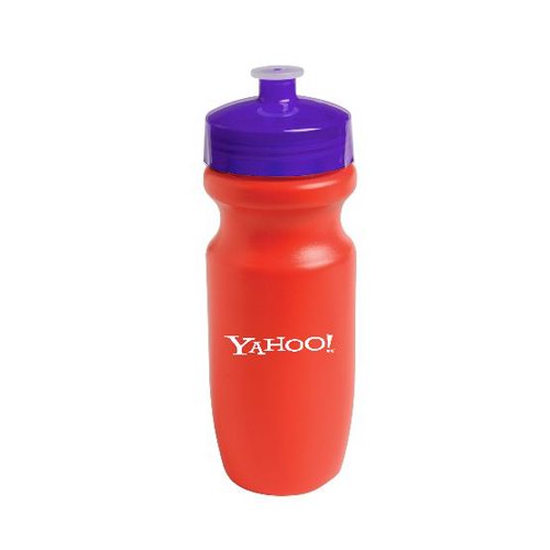 Bike Bottle-20 oz Red/Translucent Purple