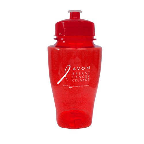 Polysure Twister Bottle 16 oz Translucent Red