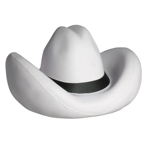 Cowboy Hat Stress Ball White