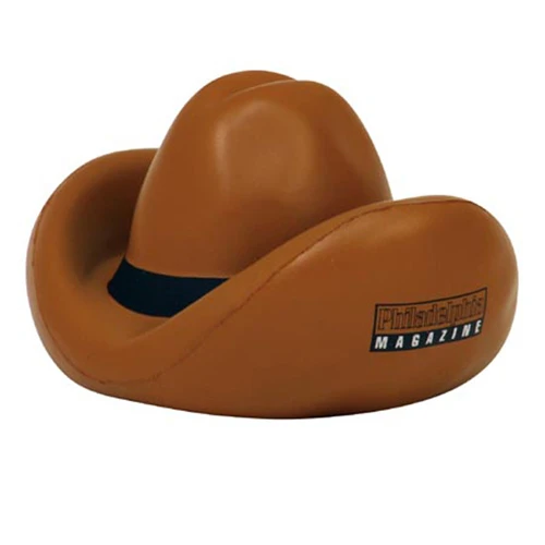 Cowboy Hat Stress Ball Brown