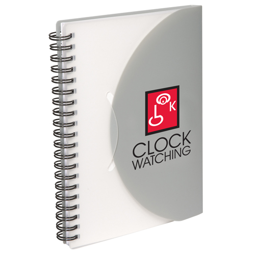 Fold N Close Notebook Translucent Grey