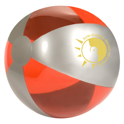 Luster Tone Beach Ball Translucent Red