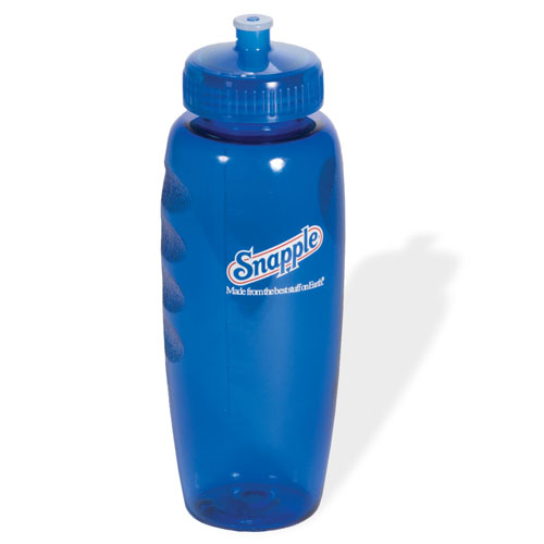 PolyClear Gripper Sports Bottle Translucent Blue