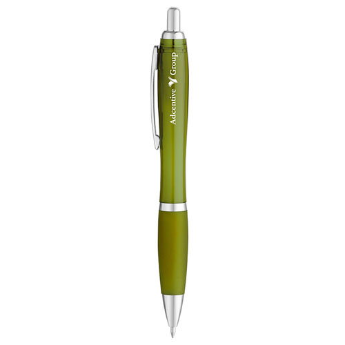 Translucent Curvaceous Ballpoint Translucent Olive Green