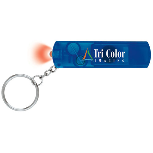 Whistle Key Light with Custom Compass Translucent Blue