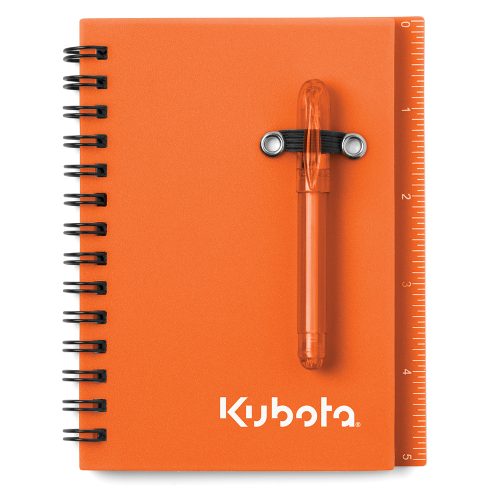 All-in-One Mini Notebook Set Translucent Orange