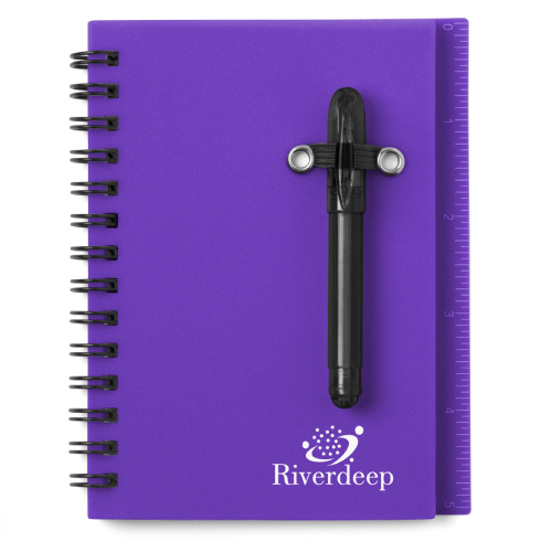 All-in-One Mini Notebook Set Translucent Purple