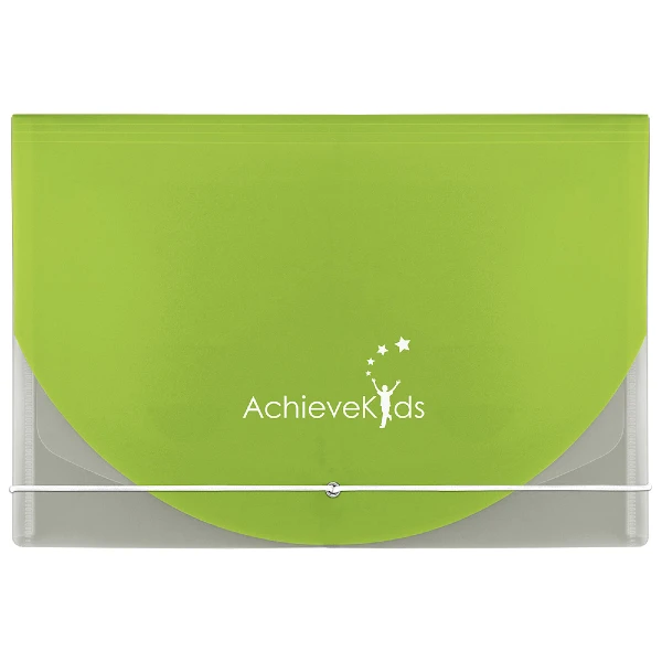 Color Flap Translucent Document Holder Green