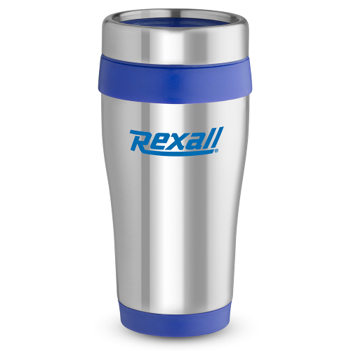 Stainless Steel Tumbler 16oz Silver/Blue