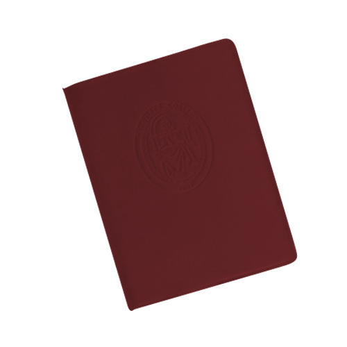 Cowhide Composition Journal Burgundy