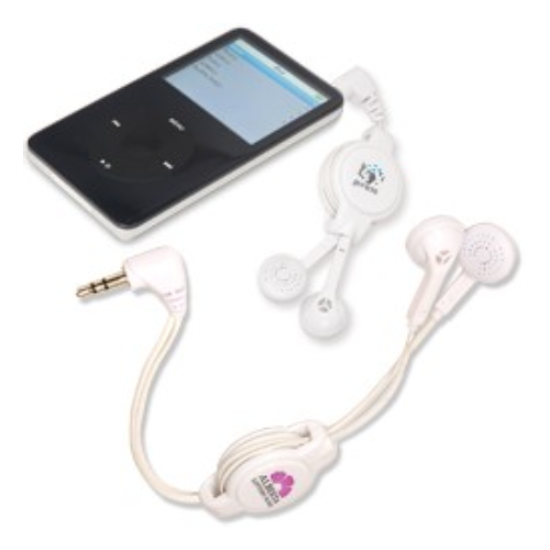 Easy Retract Earbuds White